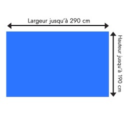 Tête de lit bleu électrique sur mesure | Tête de lit originale