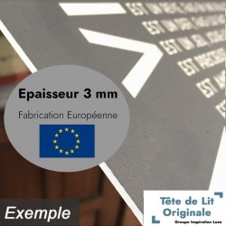 Tête de lit bleu foncé sur mesure | Tête de lit originale