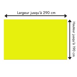 Tête de lit jaune canari sur mesure | Tête de lit originale