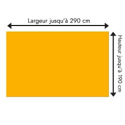 Tête de lit jaune orange sur mesure | Tête de lit originale